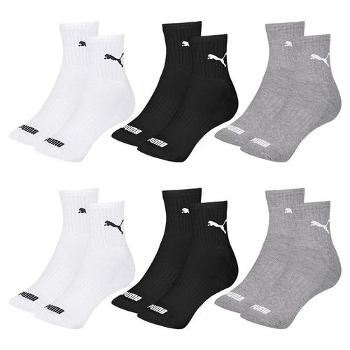 Kit 6 Pares de Meias Puma Cano Médio Esportiva Feminino