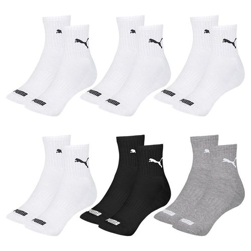 Kit 6 Pares de Meias Puma Cano Médio Esportiva Feminino