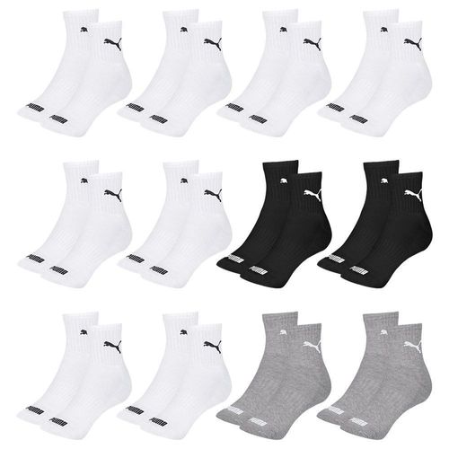 Kit 12 Pares de Meias Puma Cano Médio Esportiva Feminino