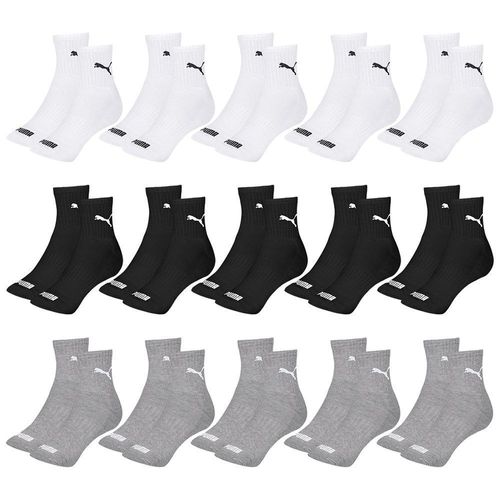 Kit 15 Pares de Meias Puma Cano Médio Esportiva Feminino