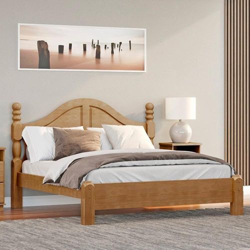 Cama Queen Classica Madeira Maciça 2260 Freijo Milani Store