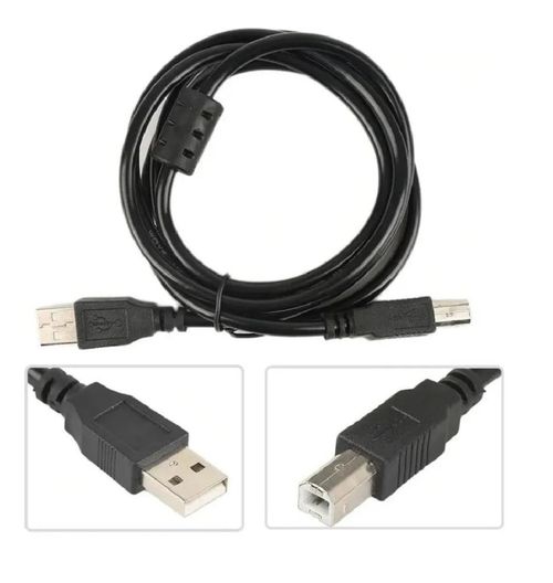Cabo de Usb 2.0 A-B para Hp Epson Canon Lexmark - 1,8m