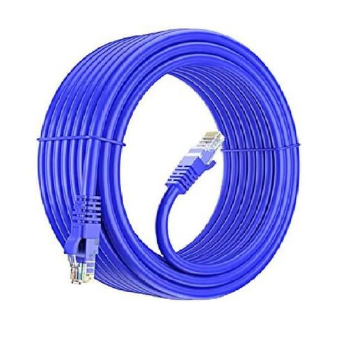Cabo de Rede Ethernet Lan Rj45 Cat 5E Utp Azul - 20 Metros