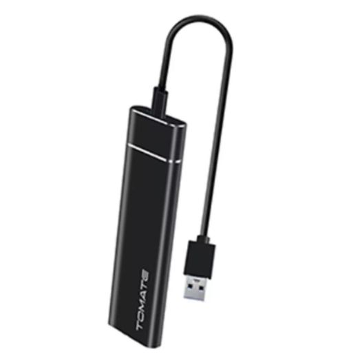 Case SSD Adaptador M.2 Sata NVMe NV1 NV2 NV3 USB 3.1 Type-C 10Gb Tomate