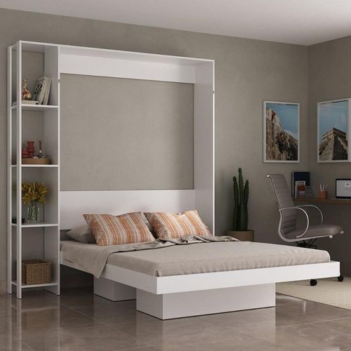 Cama De Casal Articulada Para Colchão 138x188cm Multimóveis MP4380 Branco