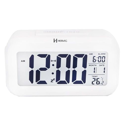 Despertador Digital Herweg Ref: 2988-021 Branco