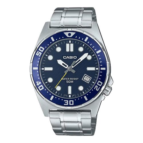 Relógio Casio Masculino Ref: Mtd-135d-2avdf Esportivo Prateado