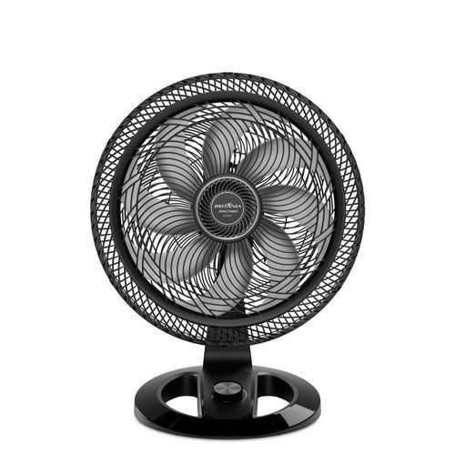 Ventilador Britânia 230W 8 Pás 3 Velocidades Hélice 48cm Preto BVT50T 110V