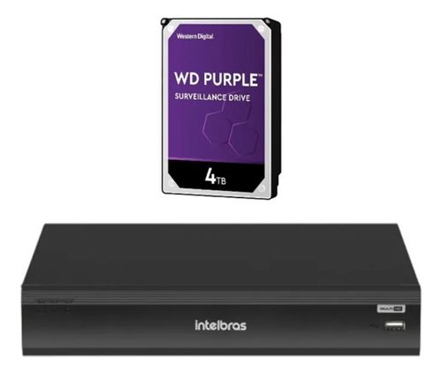 Gravador De Imagem 32 Canais Imhdx 3132 Intelbras 4tb Purple