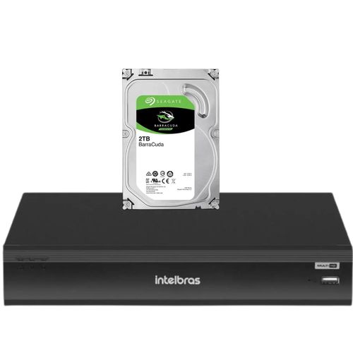 Gravador Dvr Imhdx 3132 5mp Lite Inteligência Artificial Intelbras hd 2tb