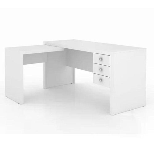 Escrivaninha 03 Gavetas Reversível Me4106 Branco