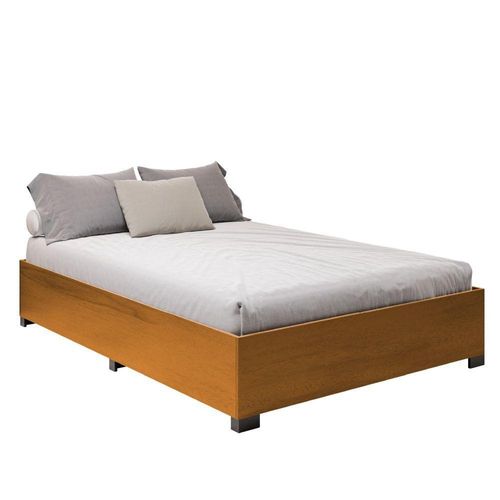 Cama Box Base Casal Para Colchão Desmontável Aruba Cinamomo