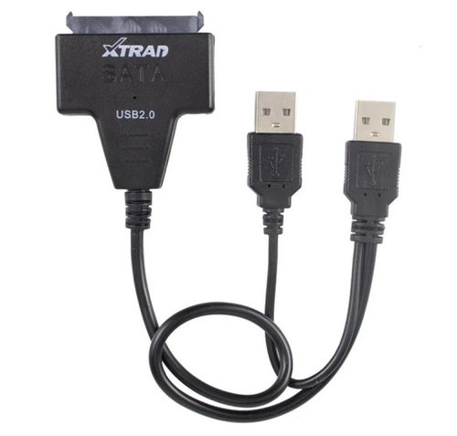 Cabo Adaptador Xtrad Usb 2.0 para Sata com Entrada para Fonte 12v - XT2150
