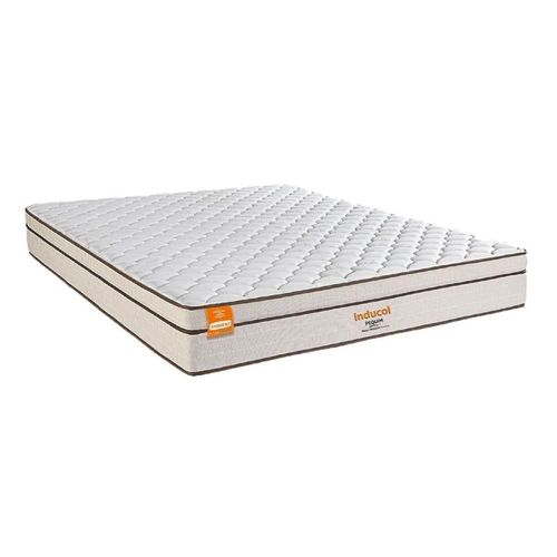 Colchão King Pequim 193x203cm Molas Ultralastic Softgel Inducol Cr445e Branco/bege Branco/bege
