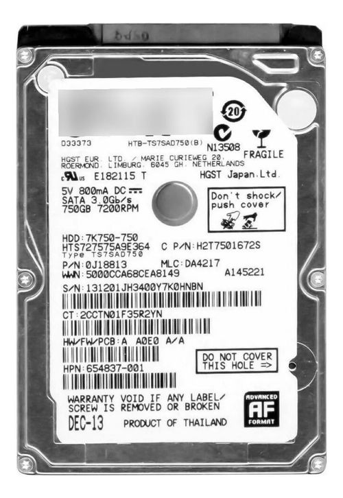 HD Interno Notebook HGST 750GB 7200RPM 5v 800mA