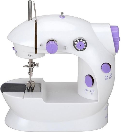 Mini Máquina de Costura Portátil Bivolt Com Pedal