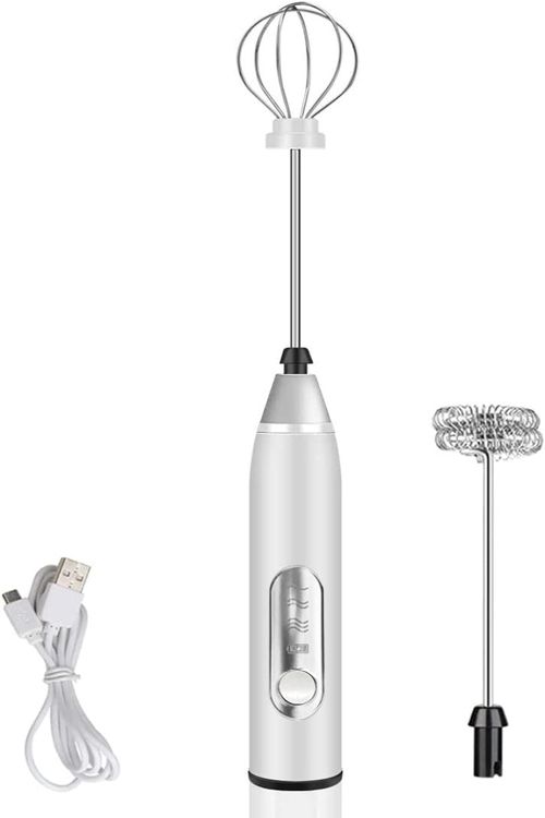 Mixer Misturador Processador De Bebidas Ovos Alimentos Portátil Elétrico Bateria Inox Recarregável CORES