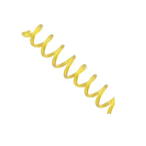 Espiral para Encadernação Lassane 23MM 140 Folhas 60 Unidades Amarelo Transparente