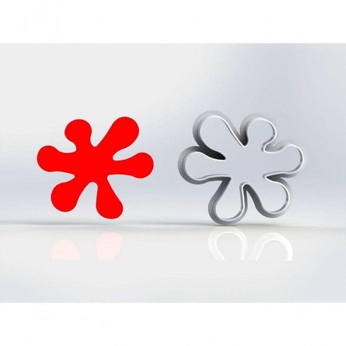 Cortador Mancha Splash Plástico PLA 8CM HB Formas e Cortadores
