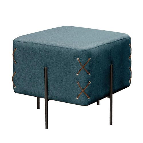 Puff Banqueta Castellar Eros Luxo Móbile Azul