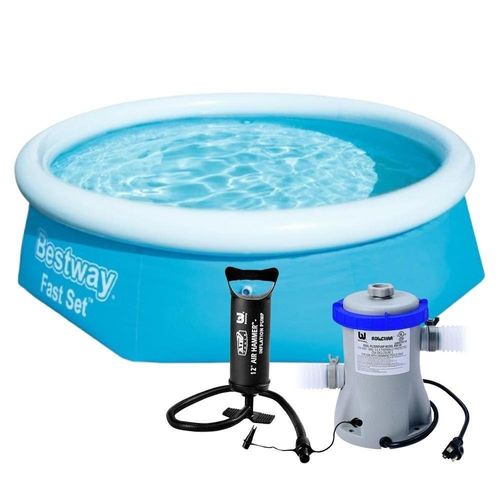 Piscina Inflável Fast Set 2300L com Filtro e Bomba 110V Bestway