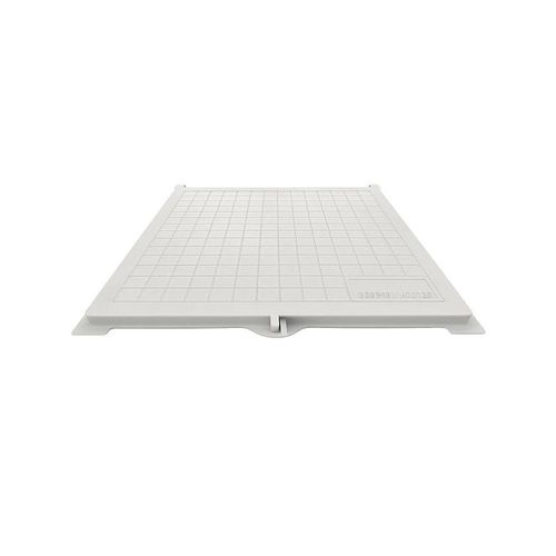Tampão Articulado TP02BRSPM para Caixa de Passagem Inspeção Alumínio Fundido Branco 30x30cm