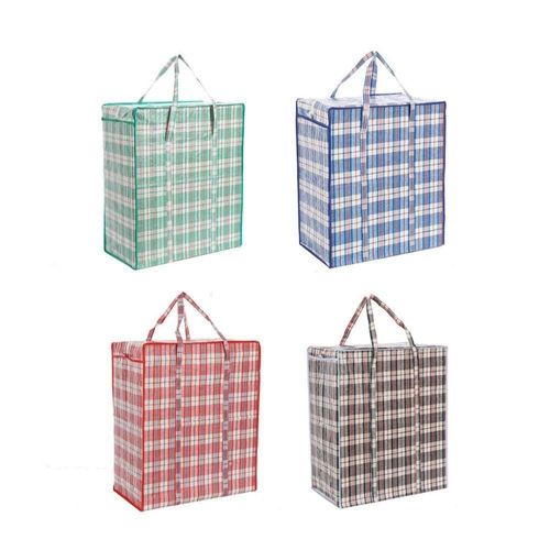 Sacola de Viagem Gigante Yeet Tnt e Plástico Pp 60cm com Zíper para Bagagens e Compras