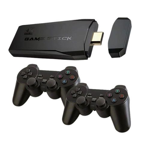 Console Retrô Xls Game Stick Lite 2.4g com 2 Controles sem Fio 64gb 20000 Jogos