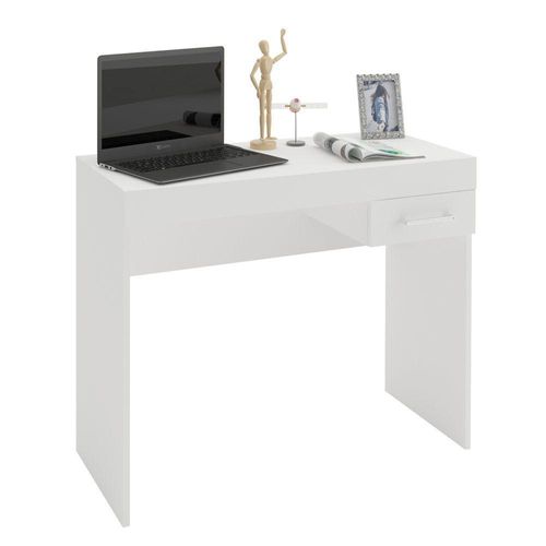 Escrivaninha P/ Notebook Cooler Branco Com 1 Gaveta Artely