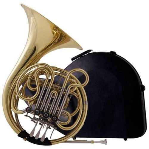 Trompa HFH-600L com Dupla Afinação F-Bb e Boa Qualidade de Som Dourado Harmonics