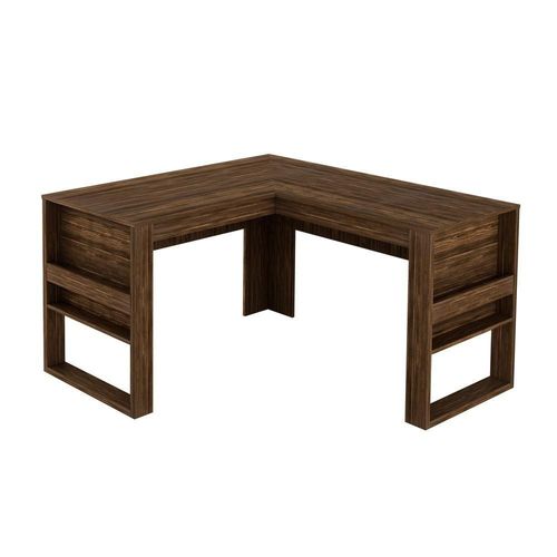Mesa Escritório De Canto Multimóveis Vcr25042 Nogal Nogal