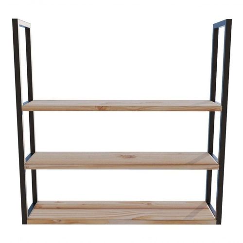 Kit 3 Prateleiras Suspensas Industrial 60x20cm Para Cozinha