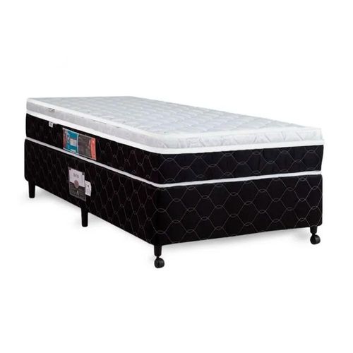 Cama Box + Colchão Castor Solteiro Montblanc One Face D33 120x203x52cm