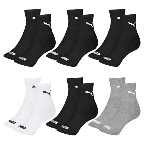 Kit 6 Pares de Meias Puma Cano Médio Esportiva Masculino