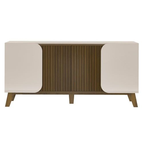 Buffet 4 Portas Sala De Jantar 160 Cm 4505 Off White Pinho Arly Off White Pinho