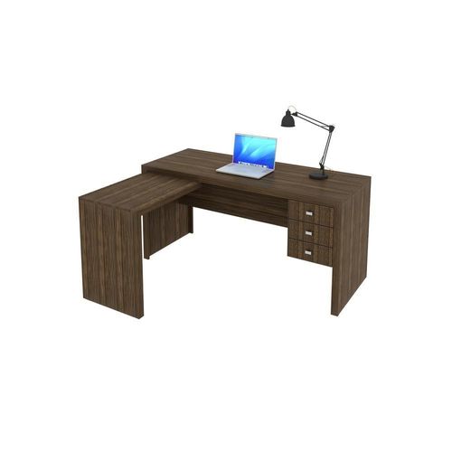 Mesa Escritório De Canto Multimóveis Vcr25016 Nogal