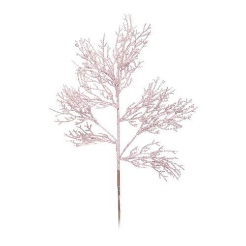 Galho Glitter Rosé Gold Grande Decoração Natal - 1 Unidade