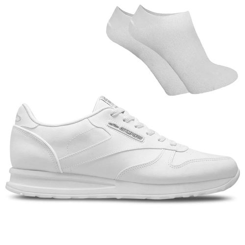 Kit Tênis Olympikus Jogging 100 Unissex + Par de Meia