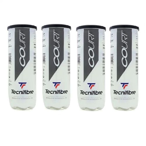 Kit Bola Tenis C 12 Unidades Tecnifibre Court Performance