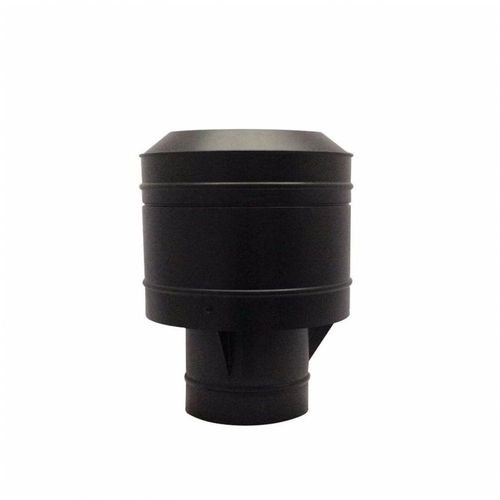 Chapéu Preto Tipo Canhão Sputinik Chaminé 250 Mm De Diâmetro