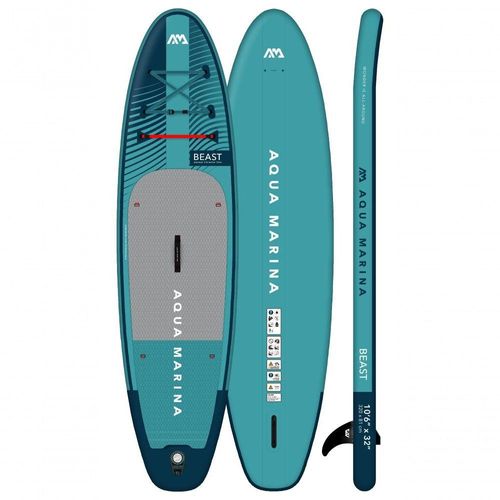 Prancha Stand Up Inflável Beast Aqua Marina - Com Bomba, Mochila E Leash De Segurança