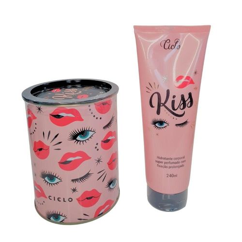 Kit Ciclo Kiss Colônia Lata + Loção Hidratante - Elegância Garantida