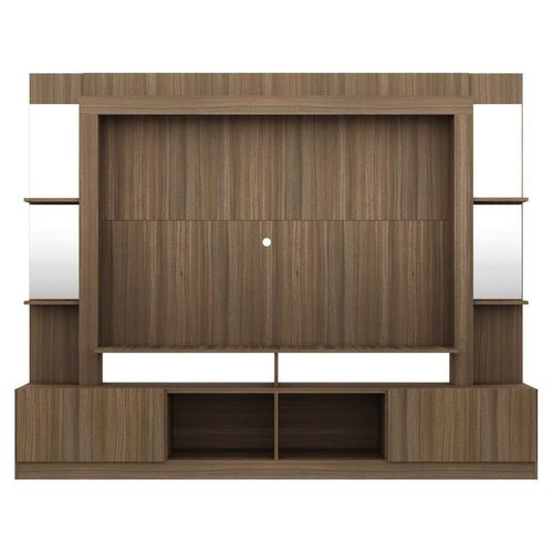 Rack com Painel 65 Prateleiras com Espelho Oslo Madeirado