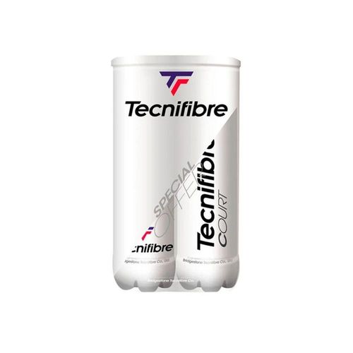Bola Tenis Tecnifibre Court Tubos Com 08 Bolas Performance