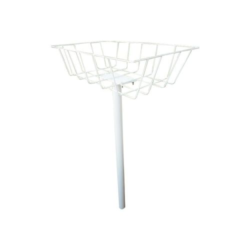 Lixeira Para Calçada De Chao 1,15 Branca - Cor: Branco