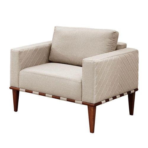 Conjunto 2 Poltronas Bella Castellar Móbile Bege Claro