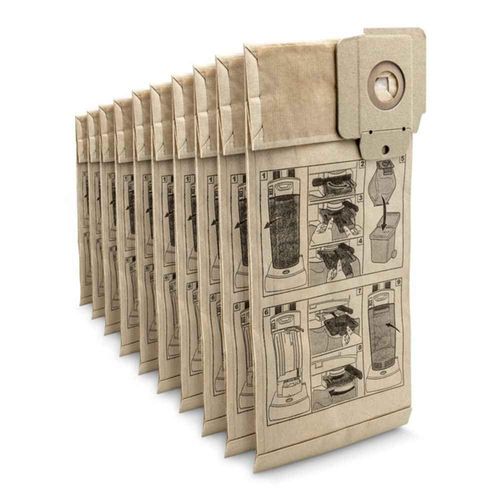 Kit de Filtros de Papel para Aspiradores CV - 10 Unidades