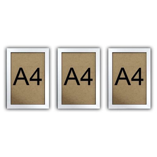 Kit 3 Molduras Quadro Certificado Diploma A4 Fundo Mdf Titulos