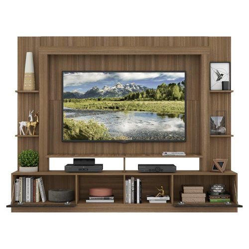 Rack com Painel Suporte 65´´ Espelho Madeirado/Tenerife