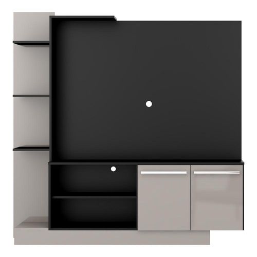 Estante Para Até 55´´ Denver Fg2473 Preta/lacca Fumê